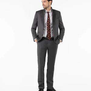 Americana Traje Ojo de Perdiz Gris Coordinado