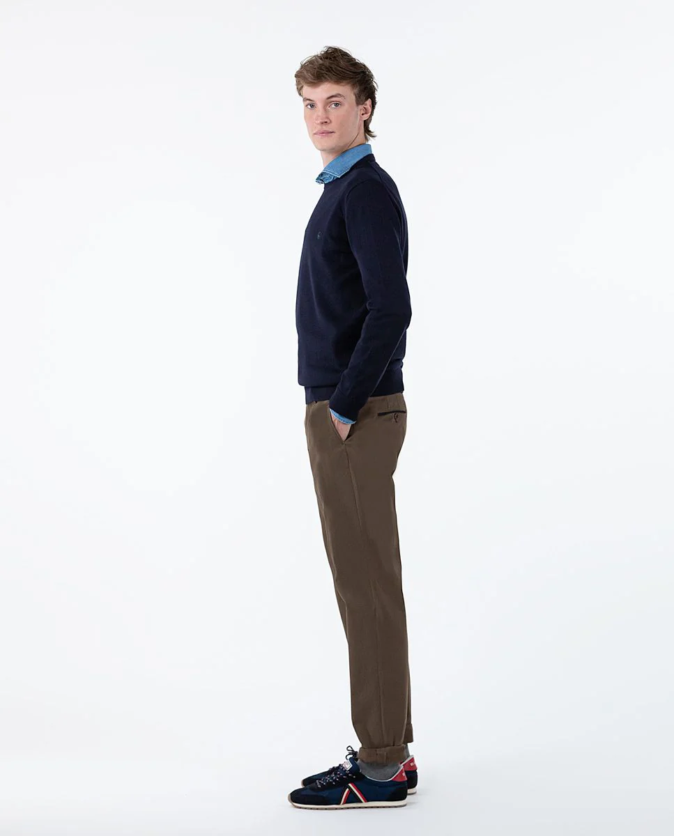 Pantalón Coordinado Algodón Marrón - Imagen 3