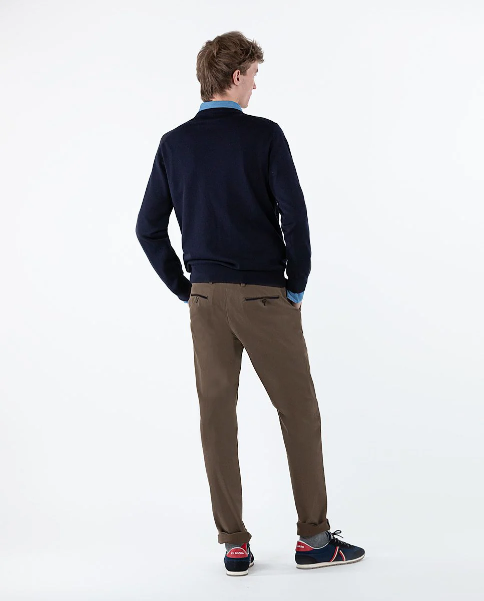 Pantalón Coordinado Algodón Marrón - Imagen 4