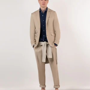 Americana Algodón Lavado Beige