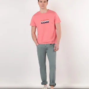 Camiseta Estampada Ganso Coral