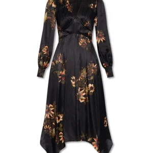 Vestido Estelle Avifauna Negro