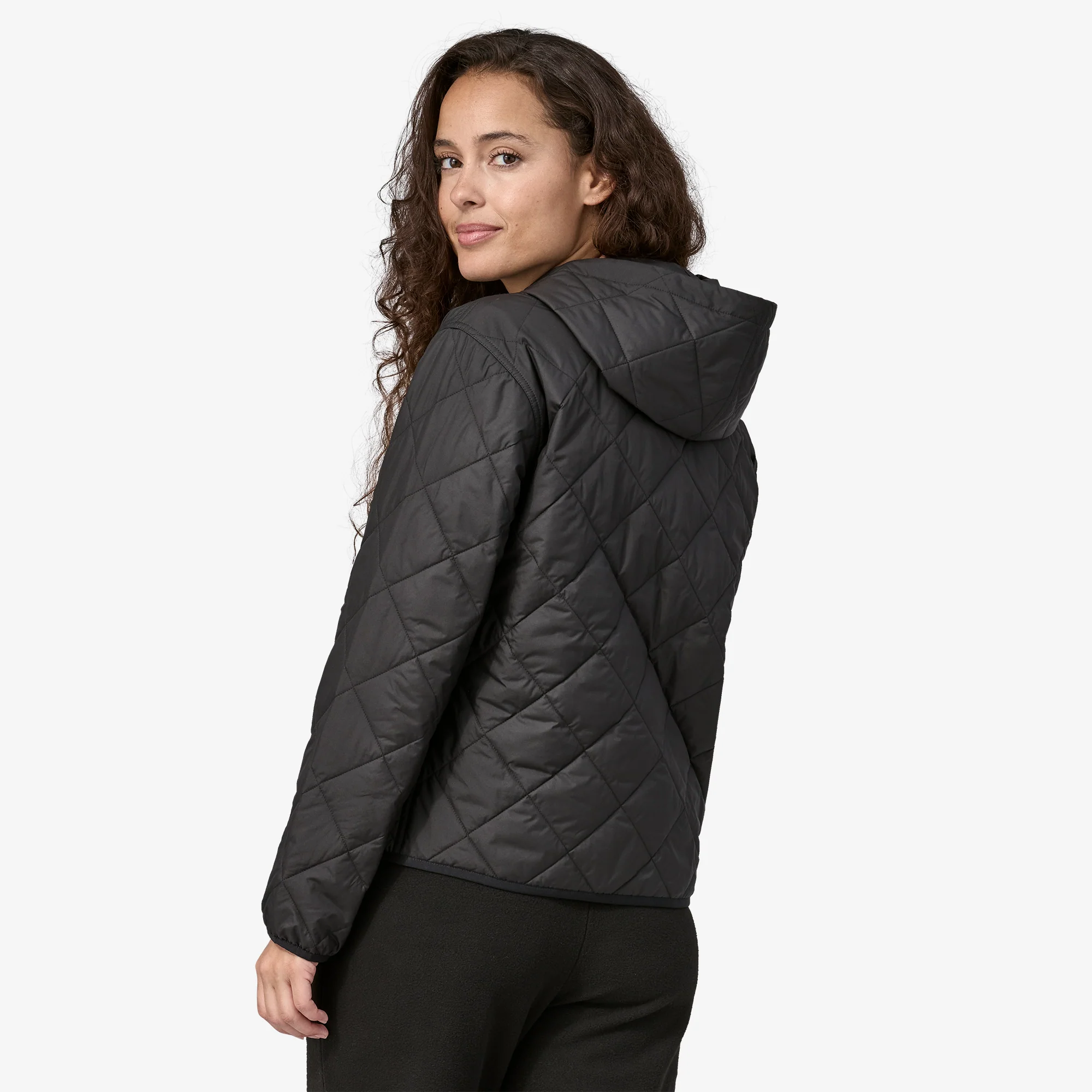 Chaqueta Mujer con Capucha Diamond Quilted Bomber Hoody - Imagen 3