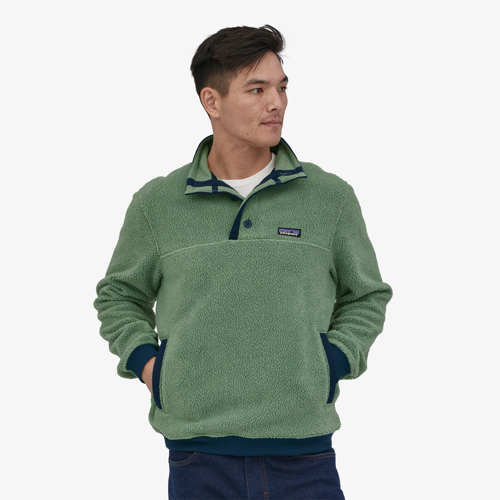 Polar Hombre Shearling Button Pullover - Imagen 5