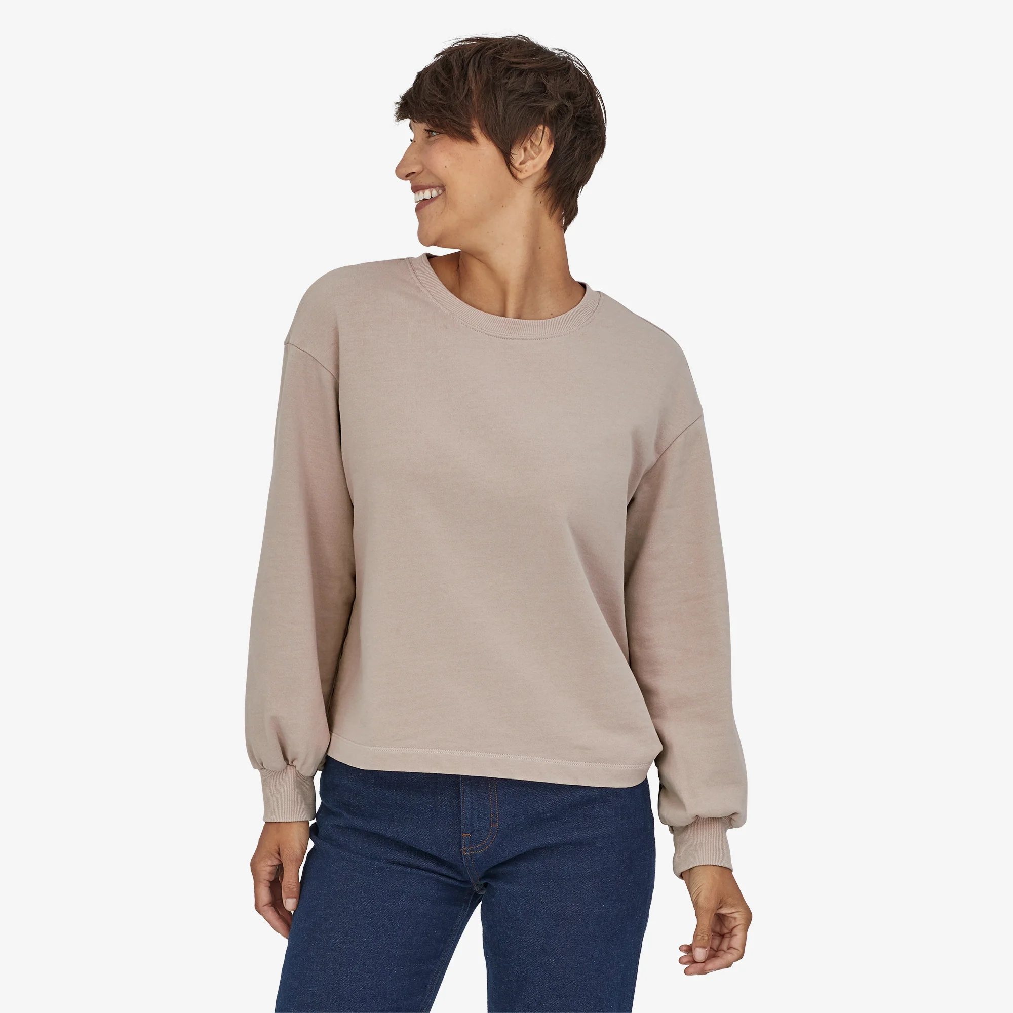 Polerón Pullover Mujer Regenerative Organic Pilot Cotton Essential - Imagen 8