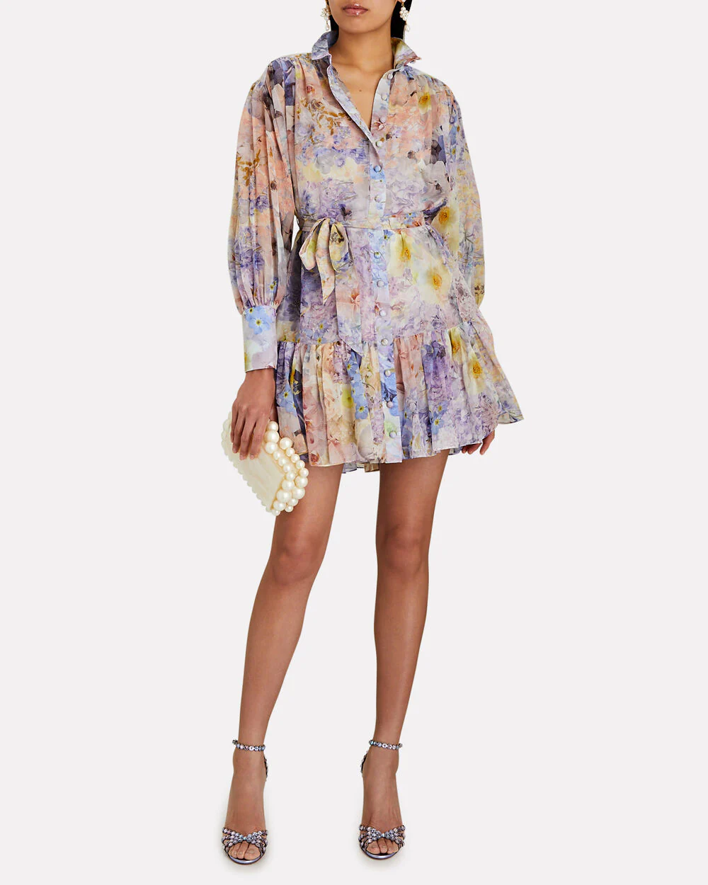 Vestido Formal Rhythmic Lantern Mini Multicolor - Imagen 3