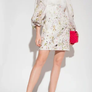 Vestido Formal Dancer Panelled Mini Blanco