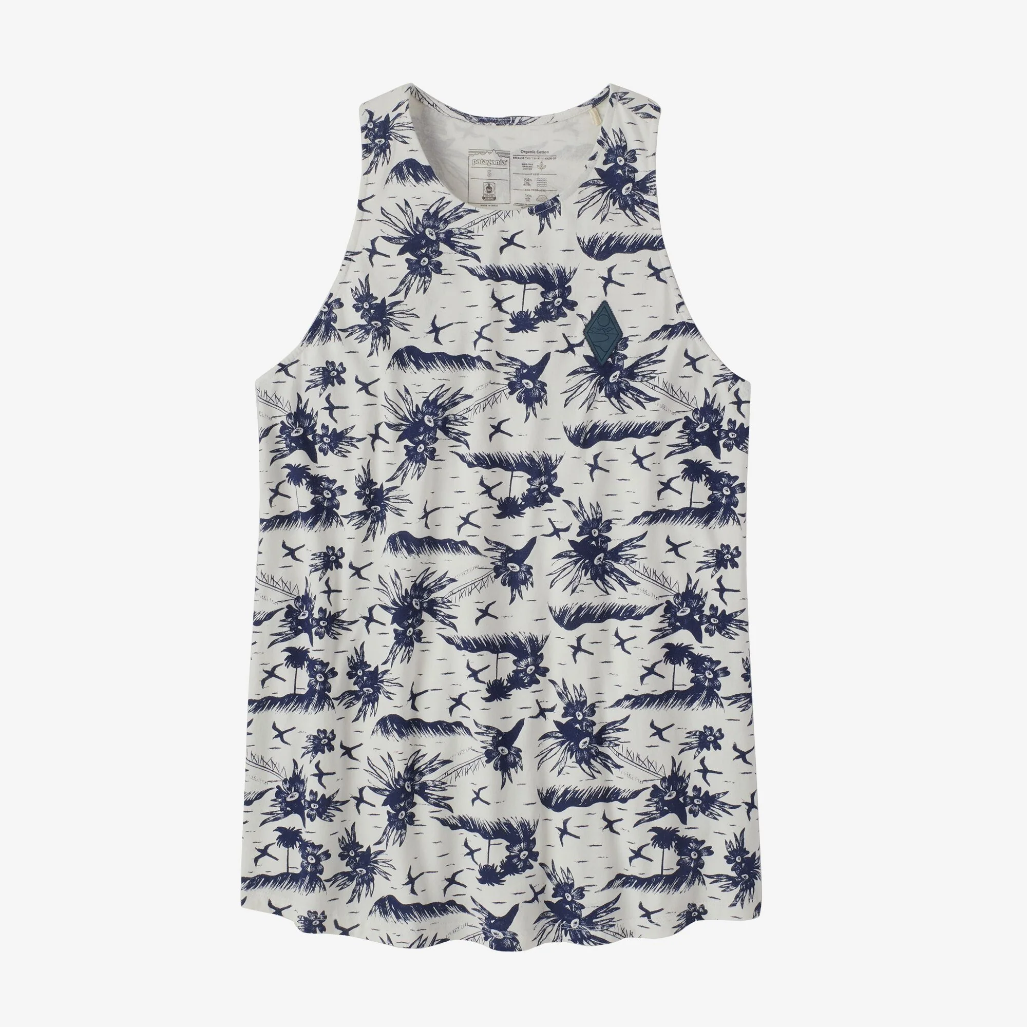 Polera Sin Mangas Mujer Wander Crest Organic High-Neck