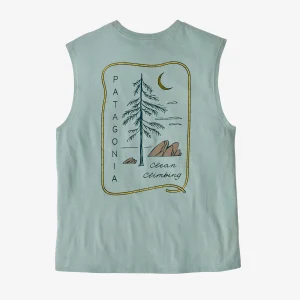 Polera sin Mangas Mujer Clean Climb Roots Boxy Organic Tank