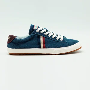 Low Top Washed Canvas Azul