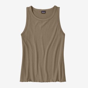 Polera sin Mangas Mujer Rib-Knit Tank