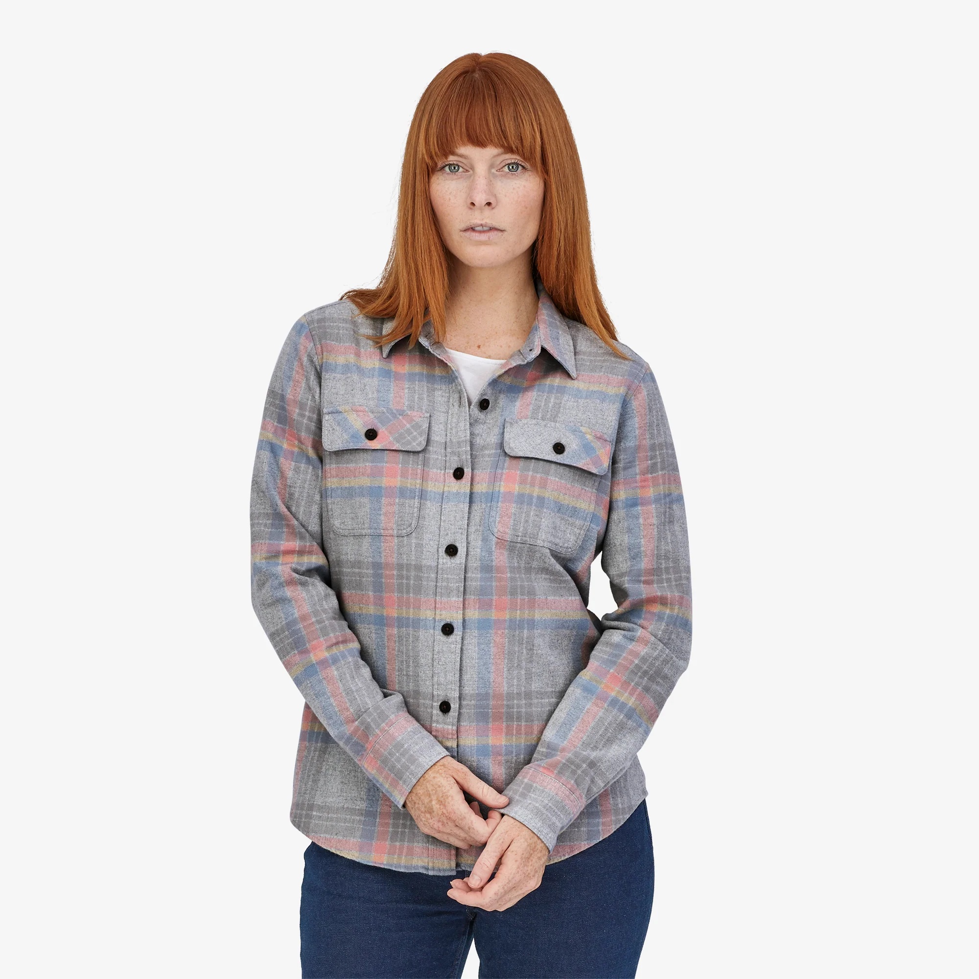 Camisa Manga Larga Mujer Organic Cotton Midweight Fjord Flannel Shirt - Imagen 9
