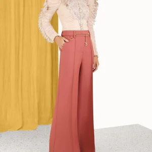 Pantalón Formal Kaleidoscope Wide Leg Rojo