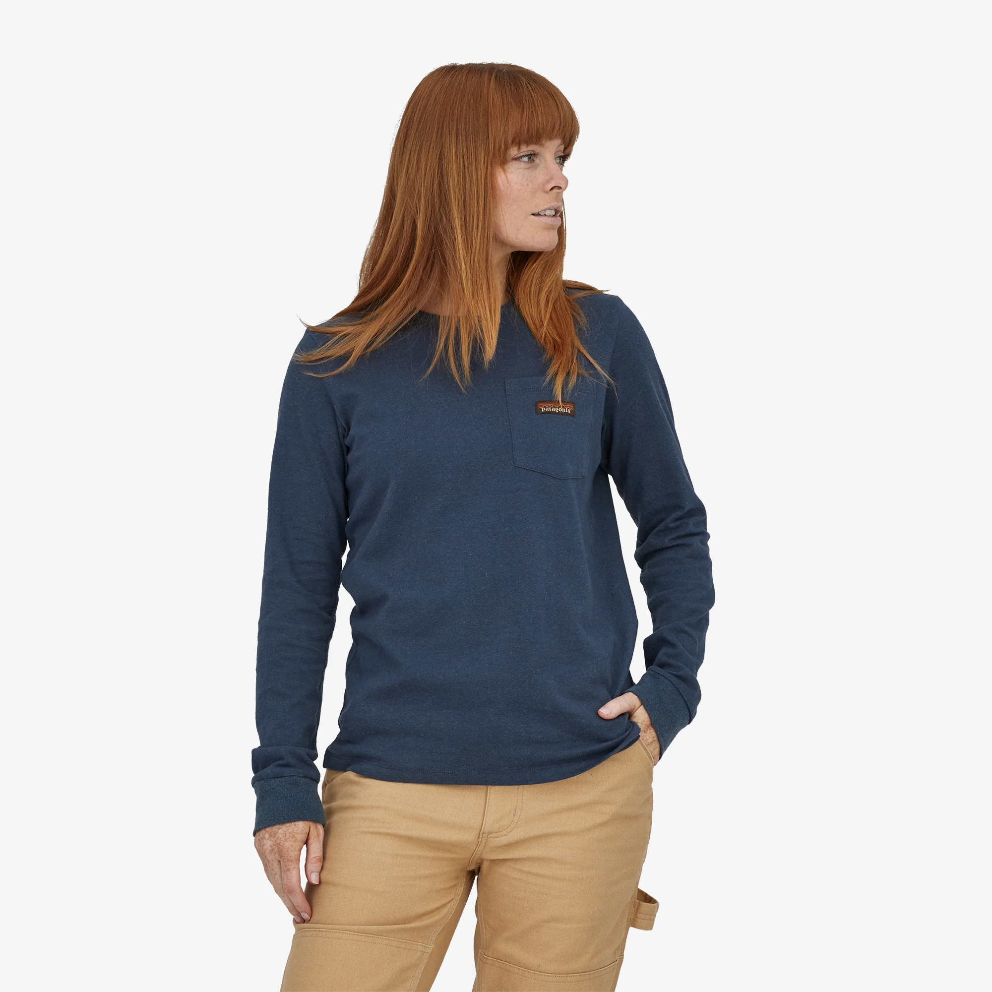 Polera Manga Larga Mujer Work Pocket - Imagen 5