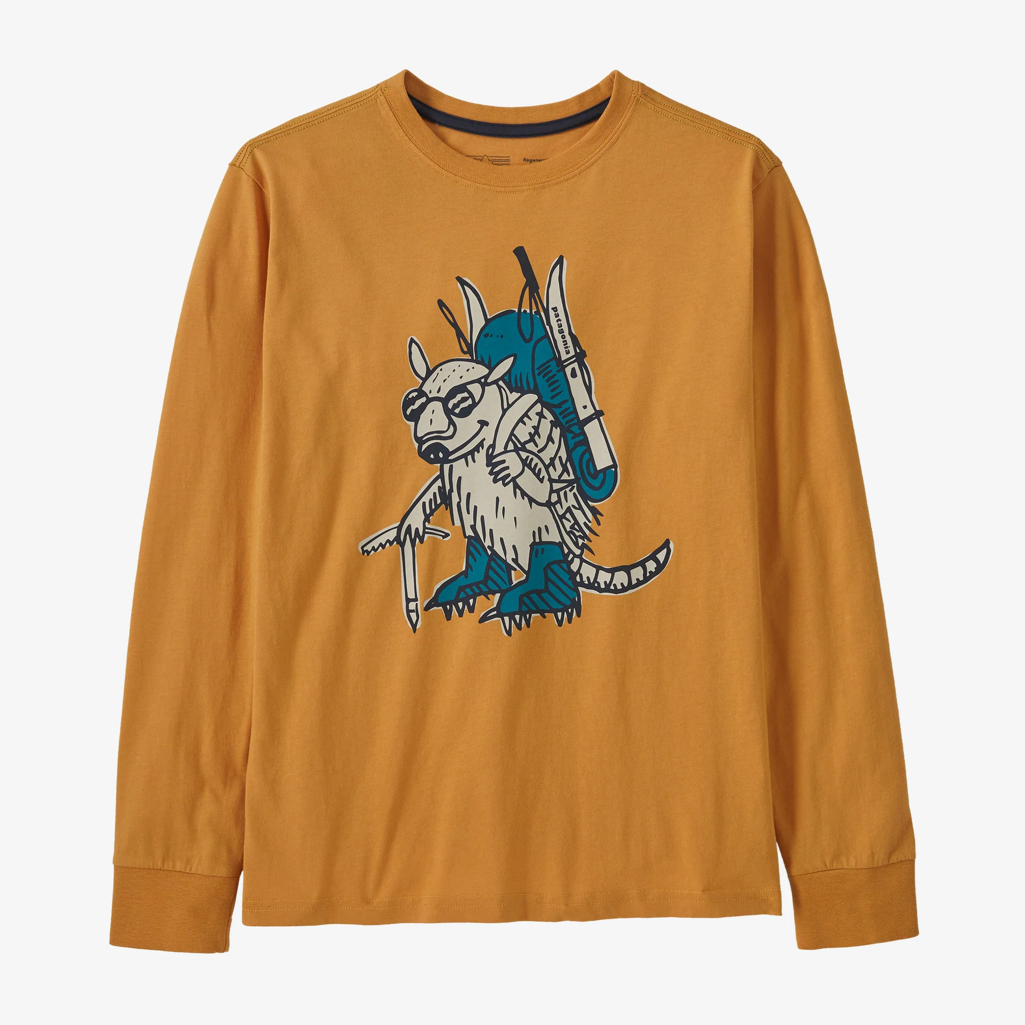 Polera Niño Long-Sleeved Regenerative Organic Certified™ Cotton Graphic - Usado