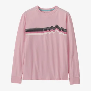 Polera Niños Long-Sleeved Regenerative Organic Certified™ Cotton Ridge Rise Stripe T-Shirt