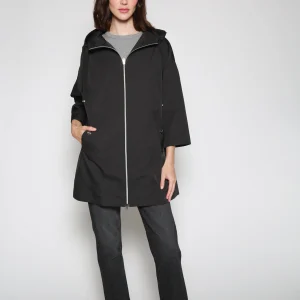 Chamarra Woven Half Negro