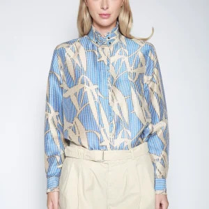 Falda Melody Kimono Silk Azul