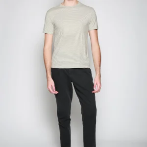 Camiseta Tee Jap Mini Stripe Olivo