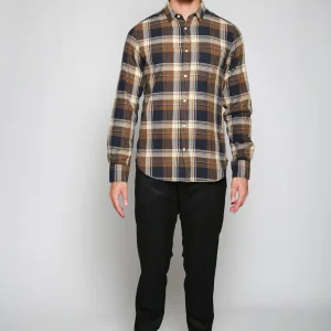 Camisa Lipp Jap Brush Check Cafe