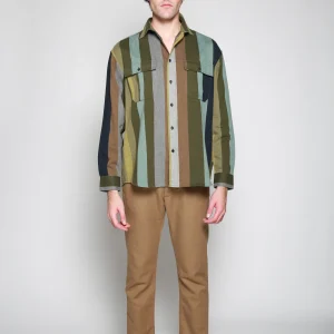 Camisa De Franela Con Diseño Rayas