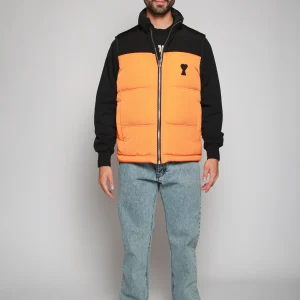 Chaleco Sleeveless Down Patch Orange Naranja