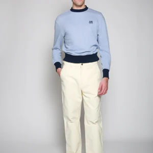 Pantalón Casual Straight Fit Crema