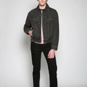 Chamarra Trucker Negro