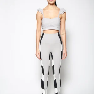 Top Ruffle Crop Polar Gris