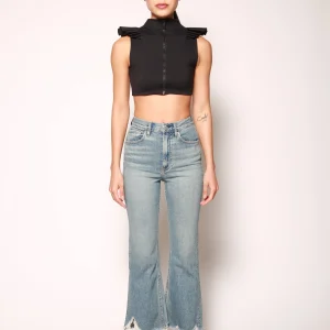 Jeans Empire Crop Flare Azul Claro