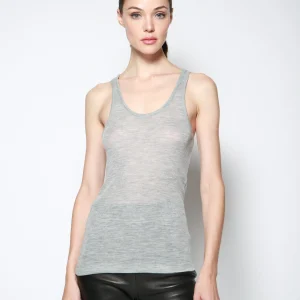 Playera Sheer Wooly Rib Gris