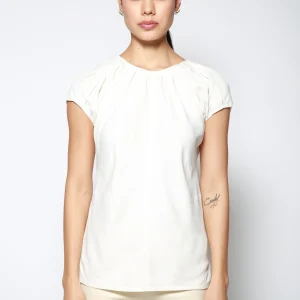 Top Pleated Cap Blanco