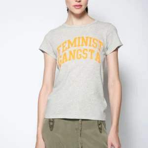 Playera Neon Feminist Gangsta Gris