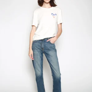 Playera Heart Relaxed Blanco