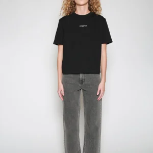 Playera Embroidery Boxy Negro