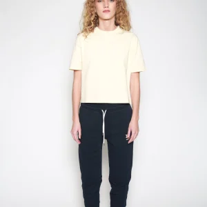 Playera Embroidery Boxy Marfil