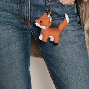 Llavero Fox Bag Charm Camel