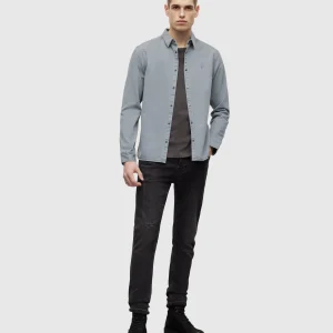 Camisa Staveley Azul Medio