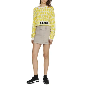 Falda Beige Cuadrado