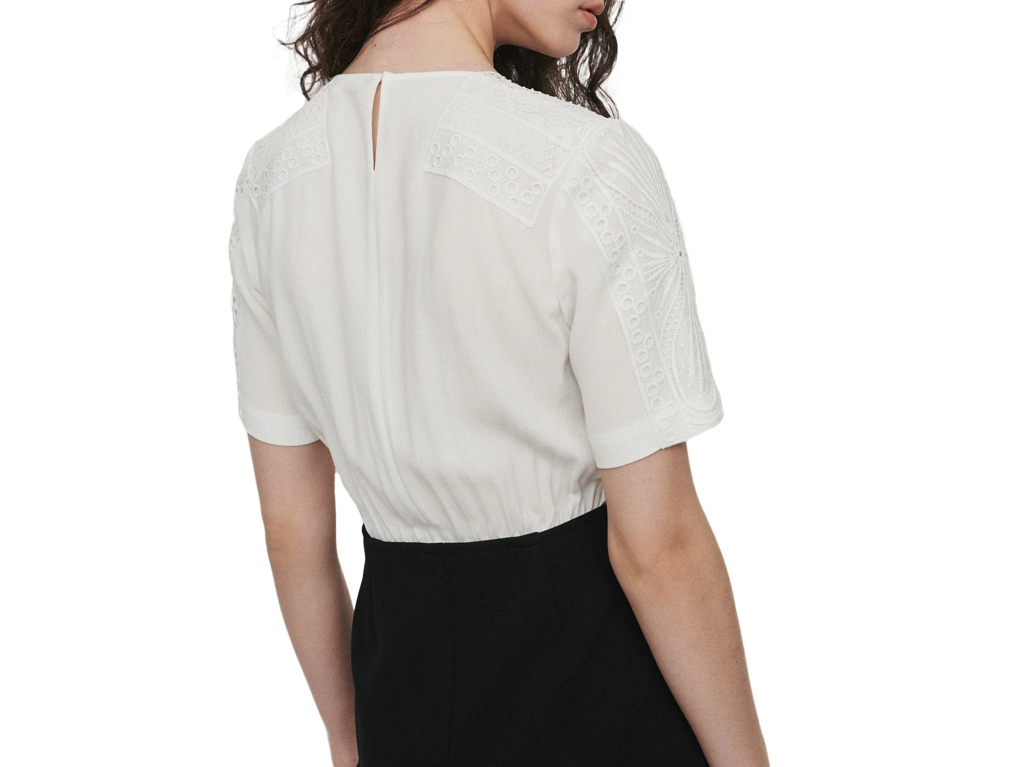 Vestido Blanco/Negro - Imagen 3