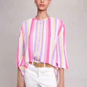 Blusa oversize de rayas