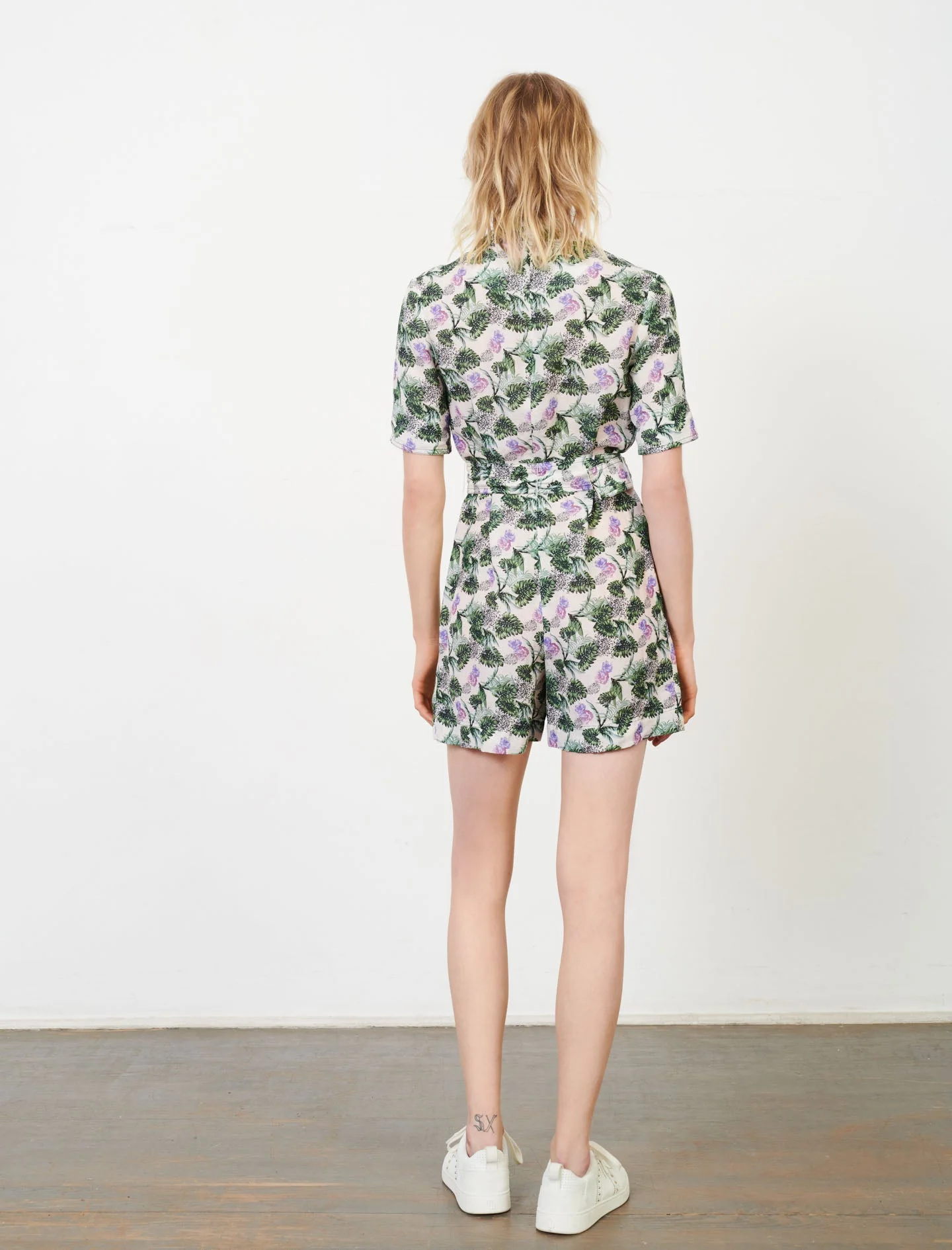 MonoShorts Verde Y Ecru - Imagen 3