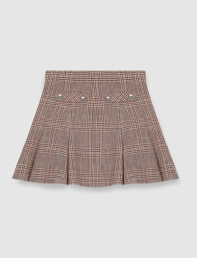 Falda de cuadros con nesgas - Imagen 5