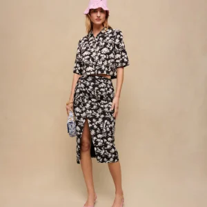 Falda cruzada con estampado