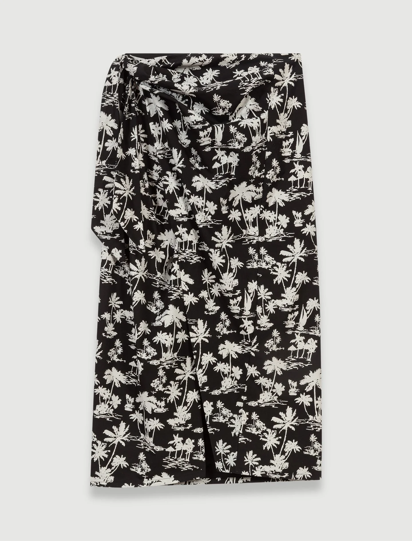 Falda cruzada con estampado - Imagen 5