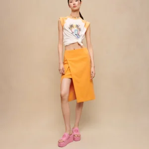 Falda de efecto cruzado