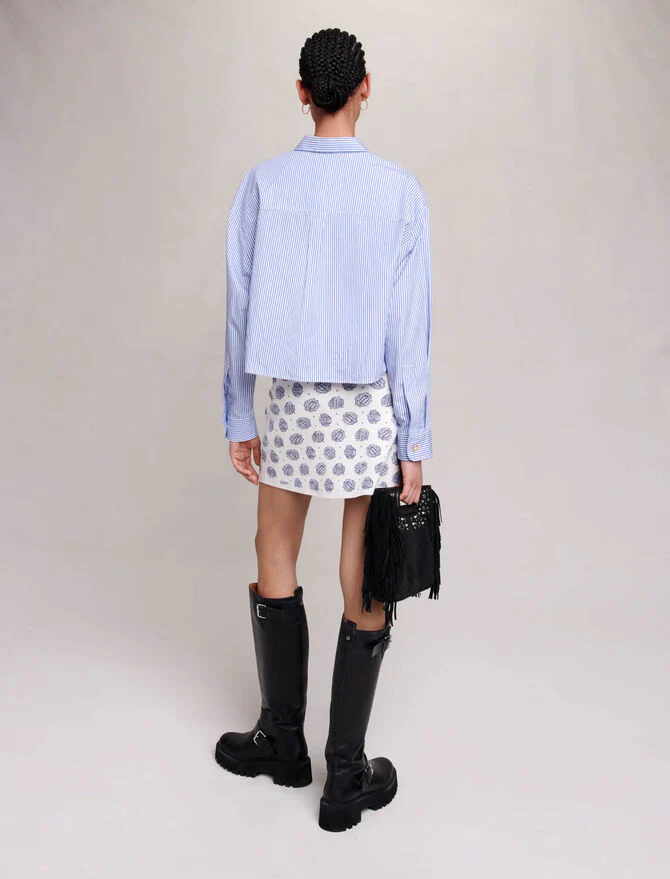 Falda de punto con monograma - Imagen 4