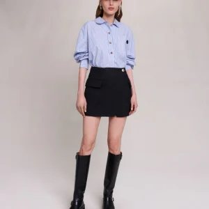 Falda superpuesta asimétrica