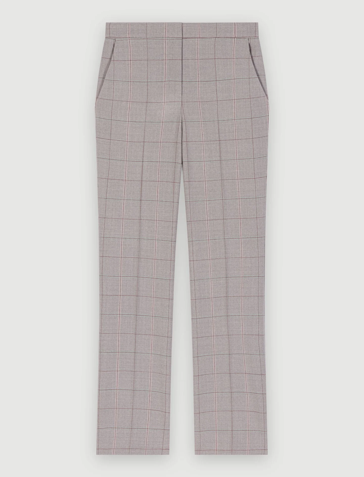 Pantalón recto de traje a cuadros - Imagen 5