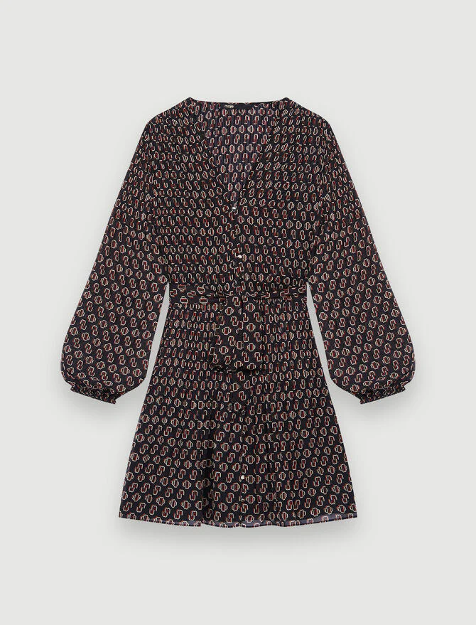 Vestido plisado con botones - Imagen 6